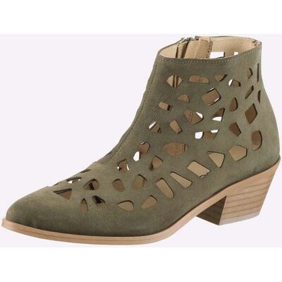 heine Kurzstiefelette khaki 39 female heine Kurzstiefelette khaki 39 female