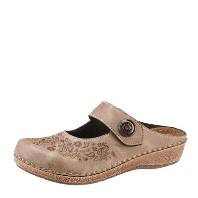 Franken Schuhe Clog taupe 37 female Franken Schuhe Clog taupe 37 female