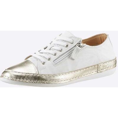 Andrea Conti Sneaker weiß-goldfarben 38 female Andrea Conti Sneaker weiß-goldfarben 38 female