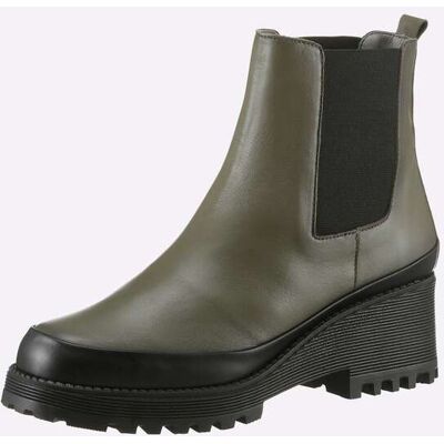 heine Stiefelette khaki-schwarz 41 female heine Stiefelette khaki-schwarz 41 female