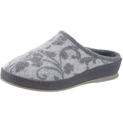 Schawos Pantoffel grau-bedruckt 38 female Schawos Pantoffel grau-bedruckt 38 female