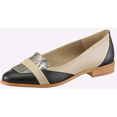heine Slipper sand-schwarz 41 female heine Slipper sand-schwarz 41 female