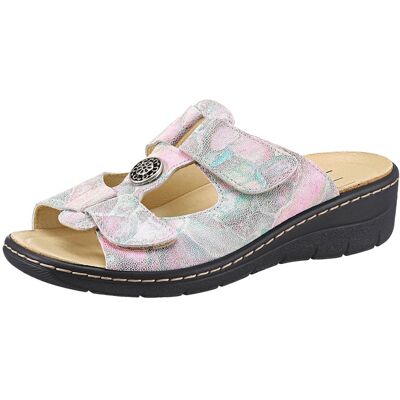Belvida Pantolette rosé-bedruckt 40 female Belvida Pantolette rosé-bedruckt 40 female