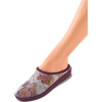 Schawos Pantoffel bordeaux-bedruckt 42 female Schawos Pantoffel bordeaux-bedruckt 42 female