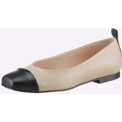 heine Ballerina sand-schwarz 41 female heine Ballerina sand-schwarz 41 female