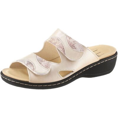 Belvida Pantolette beige-bedruckt 37 female Belvida Pantolette beige-bedruckt 37 female