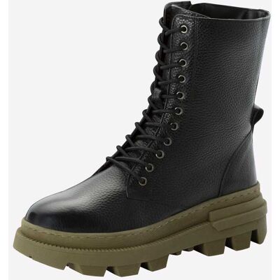 sheego Stiefelette schwarz-khaki 43 female sheego Stiefelette schwarz-khaki 43 female