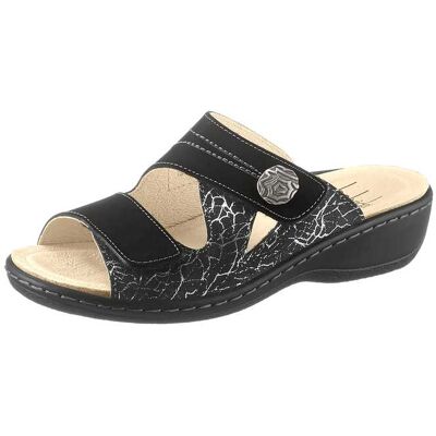 Belvida Pantolette schwarz-bedruckt 37 female Belvida Pantolette schwarz-bedruckt 37 female