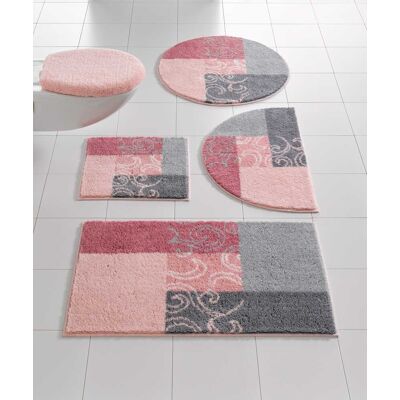 Grund Badematte - Rechteckig, 80x150cm, Grau, Gemustert Grund Badematte - Rechteckig, 80x150cm, Grau, Gemustert