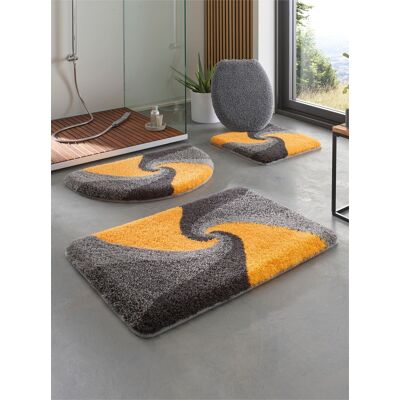 Hagemann Badematte grau-gelb 60x90 cm - Badematte unisex Hagemann Badematte grau-gelb 60x90 cm - Badematte unisex