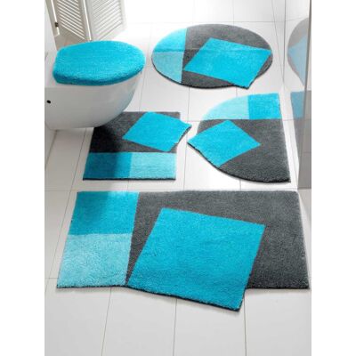 Grund Badgarnitur türkis-grau 80x150 cm - rechteckig unisex Grund Badgarnitur türkis-grau 80x150 cm - rechteckig unisex