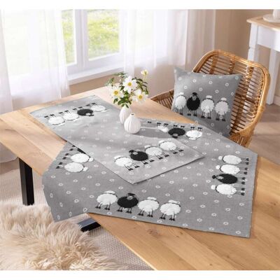 Witt Tischdecke hellgrau 85x85 cm - Mitteldecke unisex Witt Tischdecke hellgrau 85x85 cm - Mitteldecke unisex