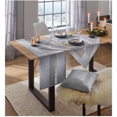 Witt Tischdecke grau 85x85 cm - Mitteldecke unisex Witt Tischdecke grau 85x85 cm - Mitteldecke unisex