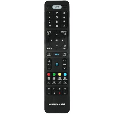 Fernbedienung für Formuler IPTV-Boxen Z7+ 5G Z8 ZX 5G S Turbo und mehr Schwarz Fernbedienung für Formuler IPTV-Boxen Z7+ 5G Z8 ZX 5G S Turbo und mehr Schwarz