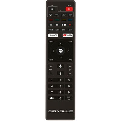 GigaBlue Originale Android Bluetooth Fernbedienung für X1 Plus 4K, Quicktasten, schwarz GigaBlue Originale Android Bluetooth Fernbedienung für X1 Plus 4K, Quicktasten, schwarz