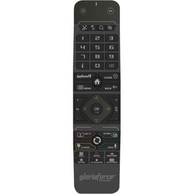 GloriaForce RTX Bluetooth Fernbedienung mit TV-Steuerung für RTX - Duo, Quattro, Uno , Zero GloriaForce RTX Bluetooth Fernbedienung mit TV-Steuerung für RTX - Duo, Quattro, Uno , Zero