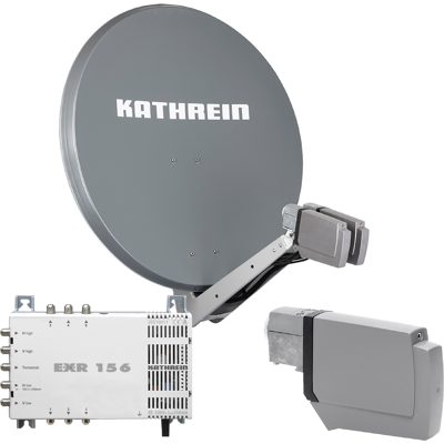 Kathrein CAS 80 Sat-Antenne Graphit (gr) multifeedfähig - 6 Teilnehmer Kathrein CAS 80 Sat-Antenne Graphit (gr) multifeedfähig - 6 Teilnehmer