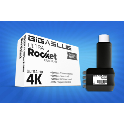 Gigablue Ultra Rocket Quad Multifeed LNB 40mm Feed 0.1dB Full HD Gigablue Ultra Rocket Quad Multifeed LNB 40mm Feed 0.1dB Full HD