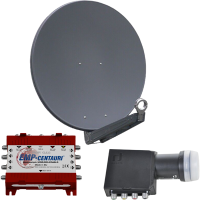 Gibertini OP 85 SE - Alu-Antenne - anthrazit - 8 Teilnehmer Gibertini OP 85 SE - Alu-Antenne - anthrazit - 8 Teilnehmer