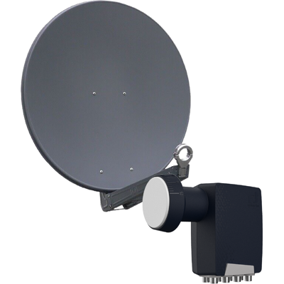 Gibertini OP 75 SE - Alu-Antenne - anthrazit - 8 Teilnehmer mit Octo-LNB Gibertini OP 75 SE - Alu-Antenne - anthrazit - 8 Teilnehmer mit Octo-LNB