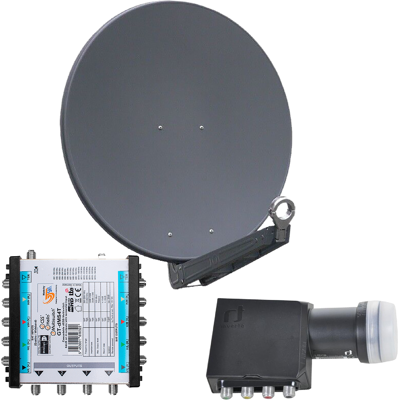 Gibertini OP 85 SE - Alu-Antenne - anthrazit - 64 Teilnehmer mit Unicable-Multischalter Gibertini OP 85 SE - Alu-Antenne - anthrazit - 64 Teilnehmer mit Unicable-Multischalter