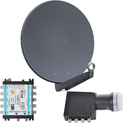 Gibertini OP 85 SE - Alu-Antenne - anthrazit - 32 Teilnehmer mit Unicable-Multischalter Gibertini OP 85 SE - Alu-Antenne - anthrazit - 32 Teilnehmer mit Unicable-Multischalter