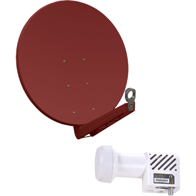 Gibertini OP 85 SE - Alu-Antenne - ziegelrot - 32 Teilnehmer mit Unicable-LNB Gibertini OP 85 SE - Alu-Antenne - ziegelrot - 32 Teilnehmer mit Unicable-LNB
