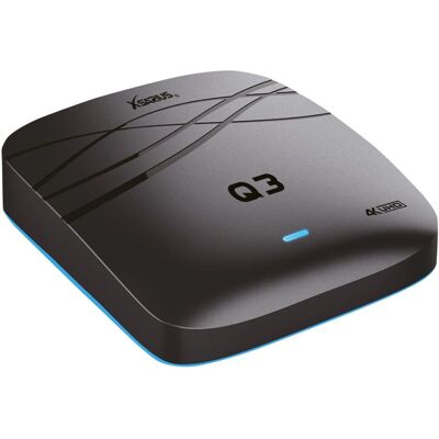 Xsarius Q3 4K UHD Android 9.0 IP-Receiver H.265, 2.4GHz WiFi, LAN, MicroSD, HDMI, USB 3.0 Xsarius Q3 4K UHD Android 9.0 IP-Receiver H.265, 2.4GHz WiFi, LAN, MicroSD, HDMI, USB 3.0