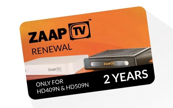 ZaapTV -Arabic- 2 Jahres Verlängerung für HD409N, HD509N, HD609N usw.