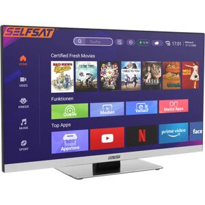 SELFSAT SMART LED TV 1255 (55cm/22") rahmenloser TV inkl. DVB-S2/C/T2 HD Tuner mit WLAN u. Bluetooth