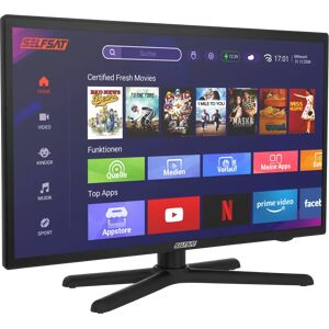 SELFSAT SMART LED TV 1224 (60cm/24") inkl. DVB-S2/C/T2 HD Tuner mit WLAN und Bluetooth