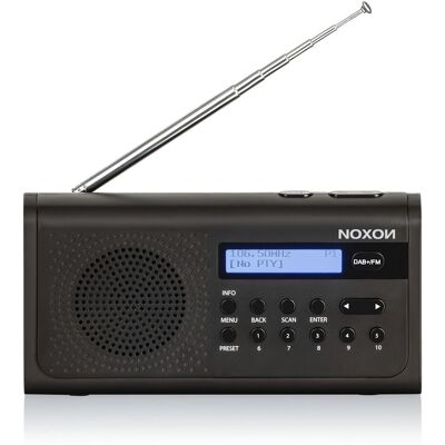 Noxon Rigi Schwarz - DAB+, UKW, 10 Favoriten, Netz-und Batteriebetrieb Noxon Rigi Schwarz - DAB+, UKW, 10 Favoriten, Netz-und Batteriebetrieb