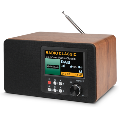 Albrecht DR863 Seniorenradio Mono DAB+/UKWGroßes 4,3" Farbdisplay, ASA, 4 Watt Albrecht DR863 Seniorenradio Mono DAB+/UKWGroßes 4,3" Farbdisplay, ASA, 4 Watt