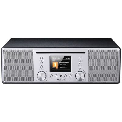 Noxon Furka Silber-Schwarz - DAB+, CD, UKW, Bluetooth, USB, AUX-IN, Stereo, Kopfhöreranschluss Noxon Furka Silber-Schwarz - DAB+, CD, UKW, Bluetooth, USB, AUX-IN, Stereo, Kopfhöreranschluss