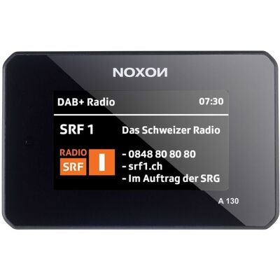 Noxon A 130 Schwarz - Audio Adapter DAB+/UKW & Web-Radio - Spotify - BT - 4,3 Zoll Farbdisplay Noxon A 130 Schwarz - Audio Adapter DAB+/UKW & Web-Radio - Spotify - BT - 4,3 Zoll Farbdisplay