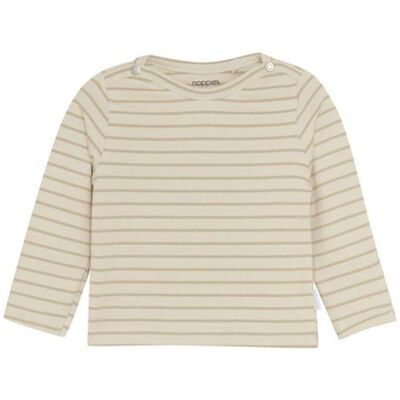 Noppies Langarmshirt Nev Stripe pattern off white Gr. 56 Noppies Langarmshirt Nev Stripe pattern off white Gr. 56