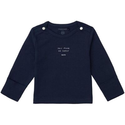 Noppies Langarmshirt Neisse black iris Gr. 56 Noppies Langarmshirt Neisse black iris Gr. 56