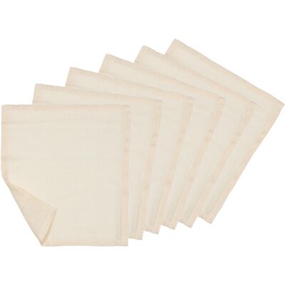 HANS NATUR Baby Waschlappen Mullwaschlappen Bio-Baumwolle 6er-Pack 27 x 30 cm HANS NATUR Baby Waschlappen Mullwaschlappen Bio-Baumwolle 6er-Pack 27 x 30 cm