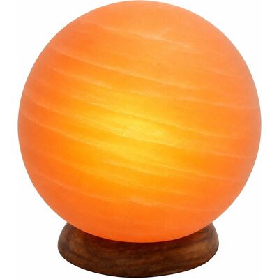 Himalaya Salt Dreams Planet Salz Kristall Tischlampe - 16cm, Orange Himalaya Salt Dreams Planet Salz Kristall Tischlampe - 16cm, Orange