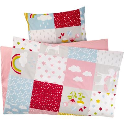 HANS NATUR - Einhorn Patchwork - Perkal - Kids bedding set HANS NATUR - Einhorn Patchwork - Perkal - Kids bedding set