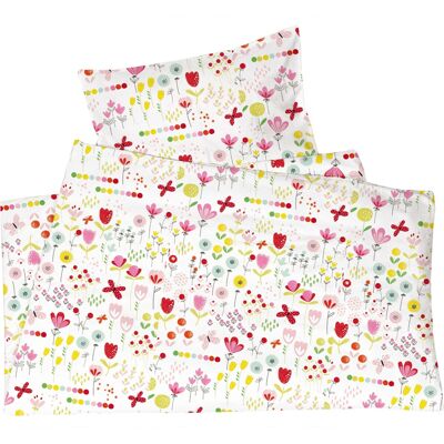 HANS NATUR Kinderbettwäsche Bio-Baumwolle Jersey Blumenwiese Bettbezug 100 x 135 cm, Kissen 40 x 60 cm HANS NATUR Kinderbettwäsche Bio-Baumwolle Jersey Blumenwiese Bettbezug 100 x 135 cm, Kissen 40 x 60 cm