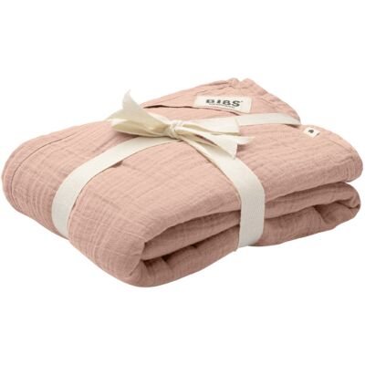 BIBS Bio-Baumwolle Musselin Pucktuch - Blush - Babygift BIBS Bio-Baumwolle Musselin Pucktuch - Blush - Babygift