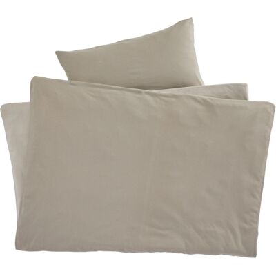 HANS NATUR Bio-Baumwolle Jersey Wendebettwäsche Sand 135x200/40x80 HANS NATUR Bio-Baumwolle Jersey Wendebettwäsche Sand 135x200/40x80
