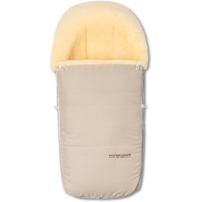 Hofbrucker Fußsack Kinderwagen Lammfell "Polaris" beige Maße: 105 x 40 x 10 cm Hofbrucker Fußsack Kinderwagen Lammfell "Polaris" beige Maße: 105 x 40 x 10 cm