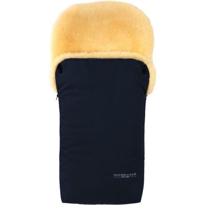Hofbrucker Fußsack Kinderwagen Lammfell "Putzi" navy blue Maße 90 x 34 x 10 cm Hofbrucker Fußsack Kinderwagen Lammfell "Putzi" navy blue Maße 90 x 34 x 10 cm