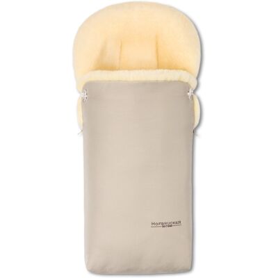 Hofbrucker Fußsack Kinderwagen Lammfell "Putzi" beige Maße 90 x 34 x 10 cm Hofbrucker Fußsack Kinderwagen Lammfell "Putzi" beige Maße 90 x 34 x 10 cm
