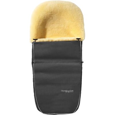 Hofbrucker Fußsack Kinderwagen Lammfell "Polaris" grau Maße: 105 x 40 x 10 cm Hofbrucker Fußsack Kinderwagen Lammfell "Polaris" grau Maße: 105 x 40 x 10 cm