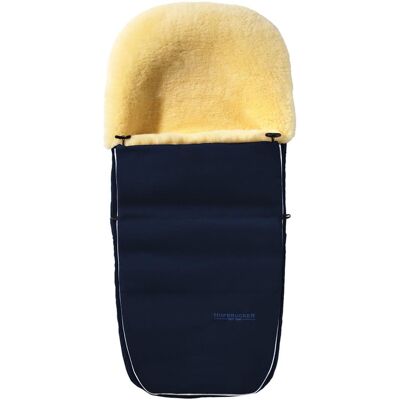 Hofbrucker Fußsack Kinderwagen Lammfell "Polaris" navy blue Maße: 105 x 40 x 10 cm Hofbrucker Fußsack Kinderwagen Lammfell "Polaris" navy blue Maße: 105 x 40 x 10 cm