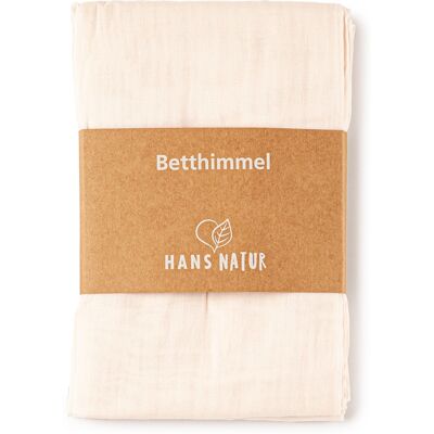HANS NATUR Betthimmel Baldachin Bio-Baumwolle perle 115 x 300 cm HANS NATUR Betthimmel Baldachin Bio-Baumwolle perle 115 x 300 cm