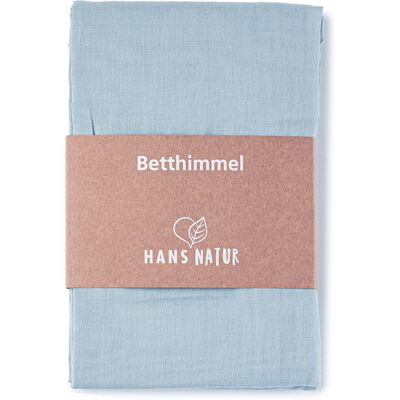 HANS NATUR Betthimmel Baldachin Bio-Baumwolle hellblau 115 x 300 cm HANS NATUR Betthimmel Baldachin Bio-Baumwolle hellblau 115 x 300 cm